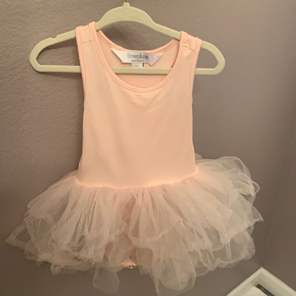 Baby I love plum tutu dress